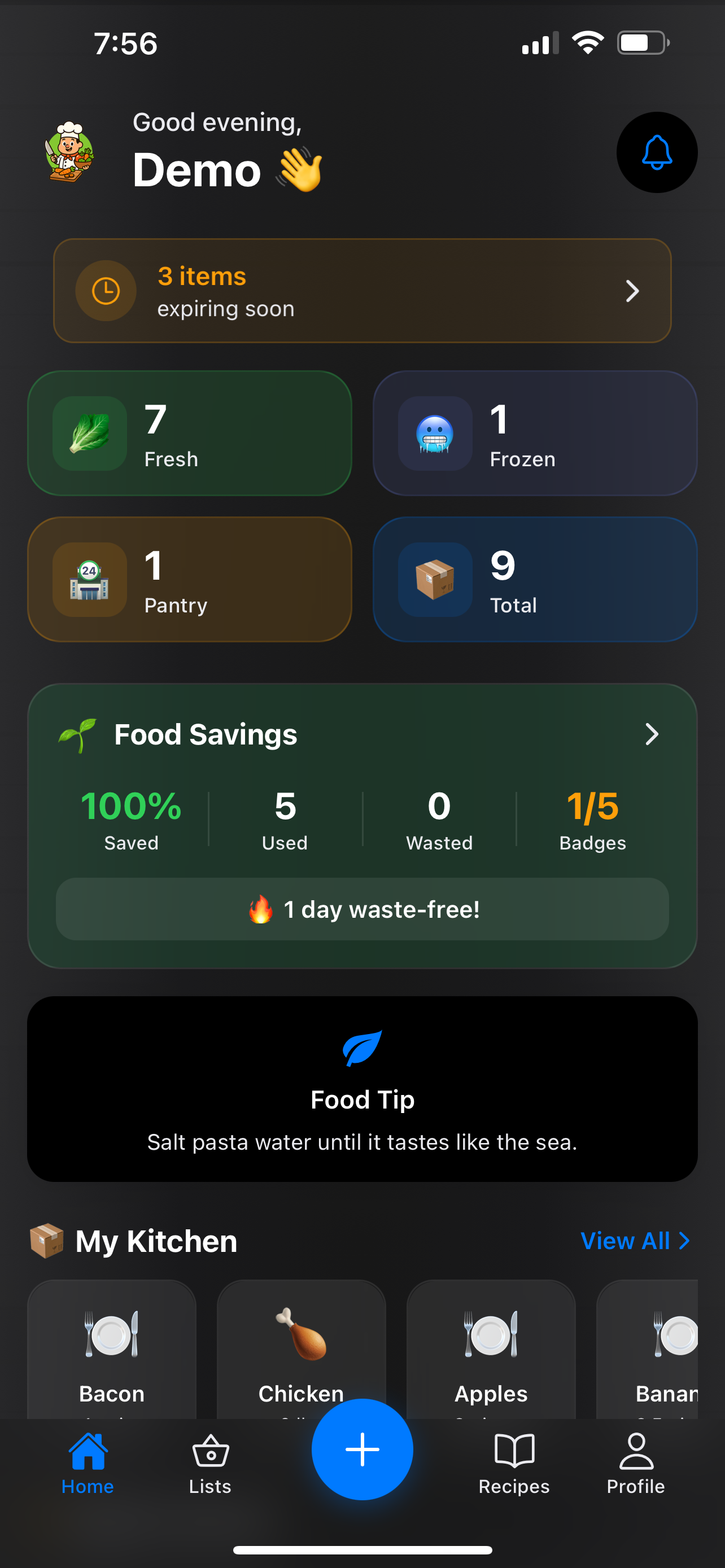 Sous Cheff Dashboard